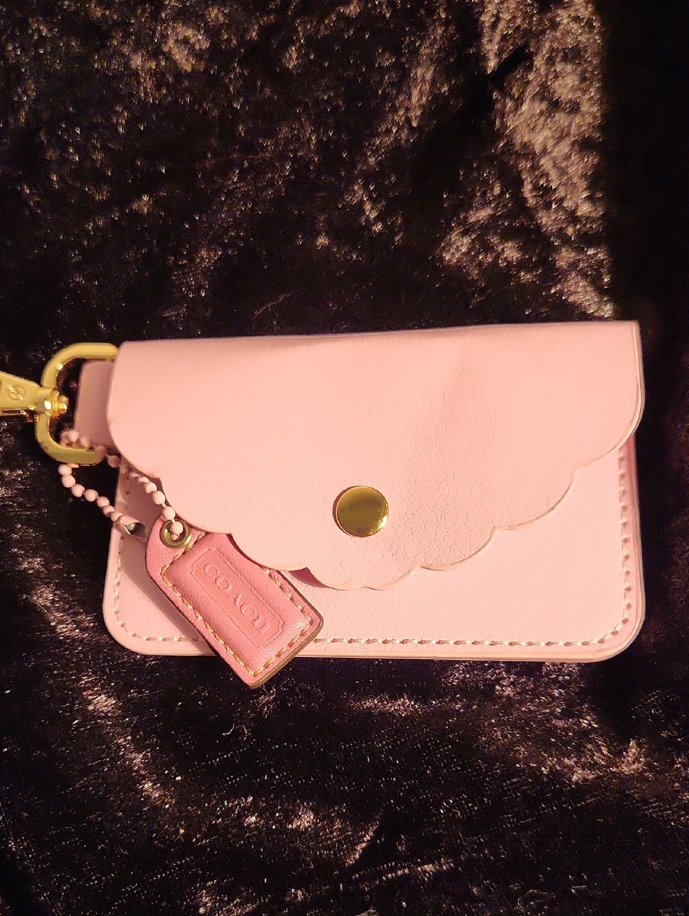 Coach Mini Pink Hang Tag With Unbranded Card Holder - Picture 2 of 5